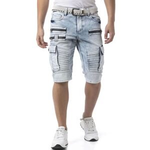 Pánske kraťasy CIPO & BAXX CK295 ICE BLUE Farba: Svetlo modrá, Konfekčná veľkosť: W38