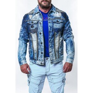Pánska bunda CIPO & BAXX CJ264 BLUE Farba: Modrá, Konfekčná veľkosť: M