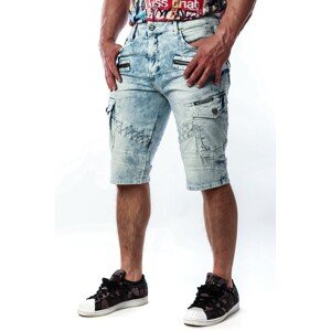 Pánske kraťasy CIPO & BAXX CK196 BLUE Farba: Modrá, Konfekčná veľkosť: W38