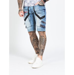 Pánske kraťasy CIPO & BAXX CK259 INDIGO Farba: Modrá, Konfekčná veľkosť: W30