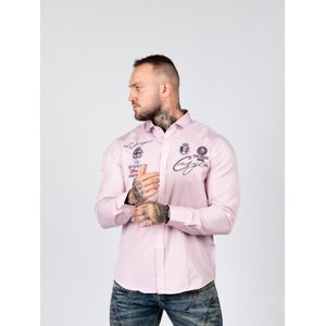 Pánska košeľa CIPO & BAXX CH180 PINK Farba: Ružová, Konfekčná veľkosť: L