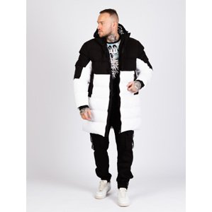 Pánska bunda CIPO & BAXX CM206 BLACK Farba: Biela, Konfekčná veľkosť: L