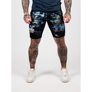 Pánske kraťasy CIPO & BAXX CK205 DARKBLUE Farba: Modrá, Konfekčná veľkosť: W32