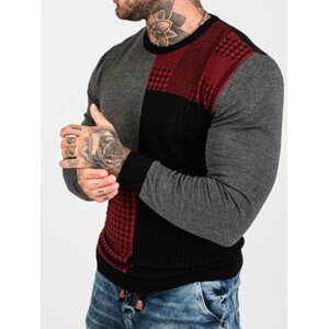 Pánsky sveter CIPO & BAXX CP263 GREY Farba: Sivá, Konfekčná veľkosť: XL