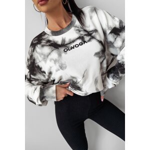 Olavoga Colm unisex sveter Farba: Bielo - čierna, Konfekčná veľkosť: one-sized