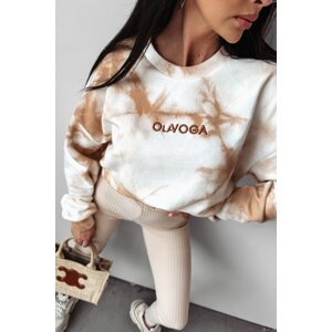 Olavoga Colm unisex sveter Farba: Bielo - hnedá, Konfekčná veľkosť: one-sized