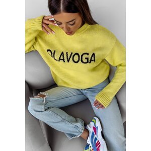 Olavoga Coffee svetrík Farba: Žltá, Konfekčná veľkosť: M