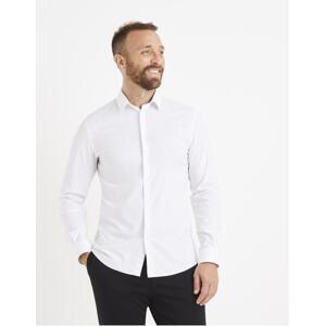 Celio Košeľa Masantal slim fit Cream