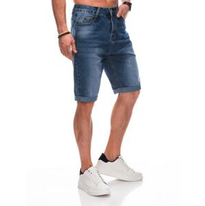 Pánske džínsové šortky W478 modré