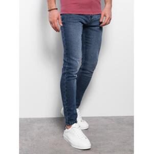 Pánske džínsové nohavice SKINNY FIT tmavomodré V1 OM-PADP-0101