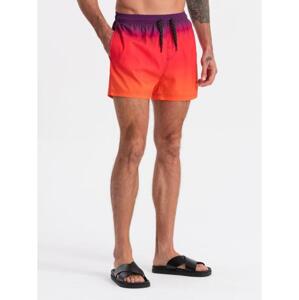 Pánske plavky s ombre efektom V17 OM-SRBS-0125 oranžová