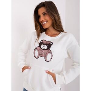Dámska mikina s kapucňou CRISTINA ecru