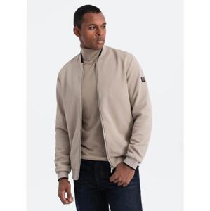 Pánska bunda bomber V1 OM-JANP-0142 béžová