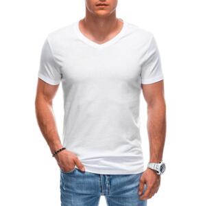 Pánske tričko s výstrihom do V EM-TSBS-0101 biela