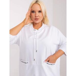 Dámská halenka plus size z bavlny LOMA bílá