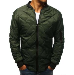 Pánska STYLE bunda prešívaná bomber jacket zelená