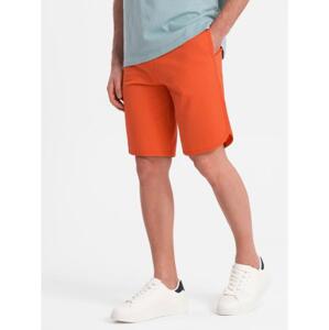Pánske teplákové šortky V5 OM-SRSK-0105 oranžové
