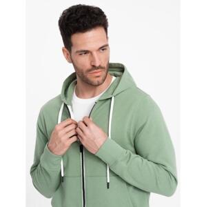 Pánska mikina BASIC s kapucňou zelená