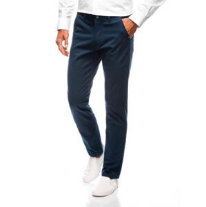 Pánske chino šortky P1473 námornícka modrá
