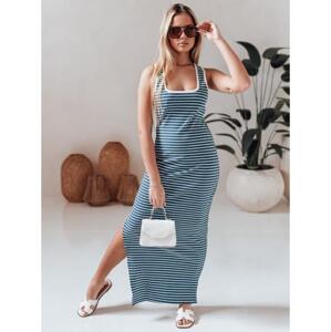 Maxi šaty SUMMER LOVE sky blue a white