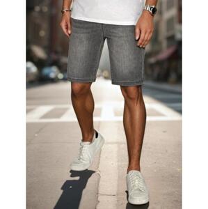 Pánske šortky denim look šedé
