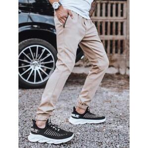 Pánske jogger nohavice béžové