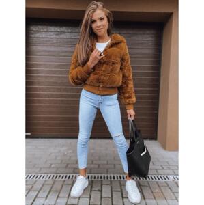 Dámska zimná bunda s kapucňou FERNANDA hnedá