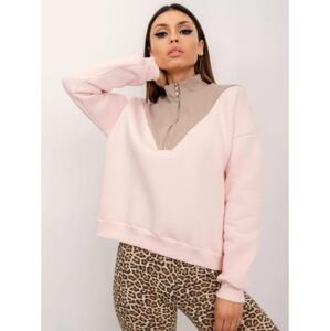 Dámska mikina RUE PARIS Candice light pink