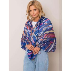 Dámsky vzorovaný šál CHASE cobalt blue