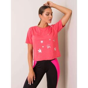 Dámske tričko Star FOR FITNESS coral