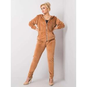 Dámsky plus size set MICHELL hnedý