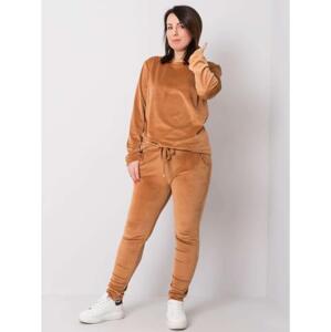 Dámsky plus size set JEANE brown
