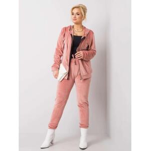 Dámsky plus size set MICHELL ružový