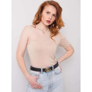 Blúzka Jeanne RUE PARIS light beige