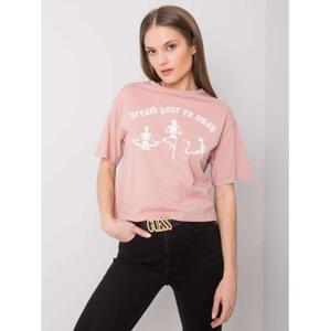 Dámske tričko s potlačou Piper RUE PARIS pink