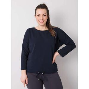 Dámska bavlnená blúzka plus size SANDY blue