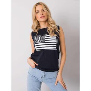 Dámsky top s potlačou Petra RUE PARIS navy blue