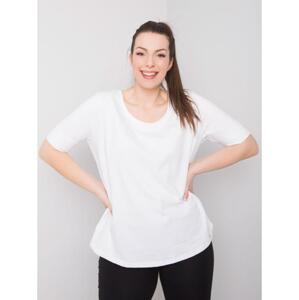 Dámske plus size tričko MISSY white