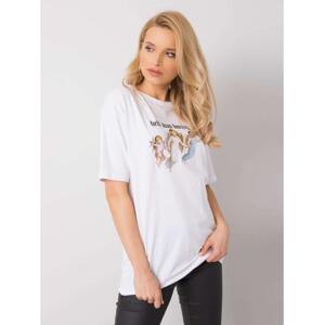 Dámske tričko s potlačou Jasmine RUE PARIS white