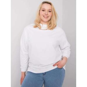 Dámska mikina plus size HARMONY biela