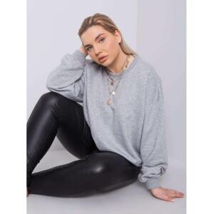 Dámska plus size mikina MISCHA šedá