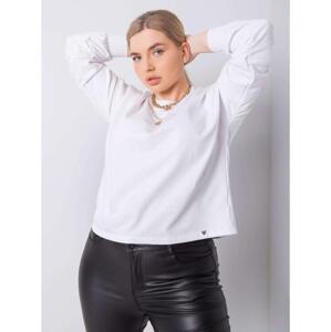 Dámska plus size mikina FLORENTIA biela