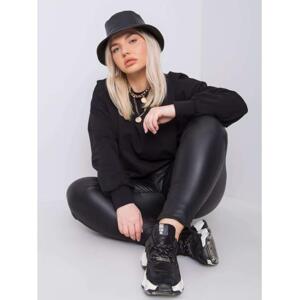Dámska plus size mikina FLORENTIA čierna