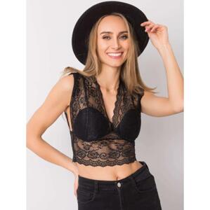 Dámsky čipkovaný top by Shannon OCH BELLA Black