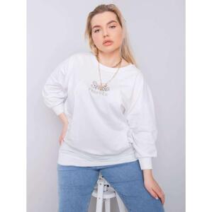 Dámska blúzka plus size MESSINA biela