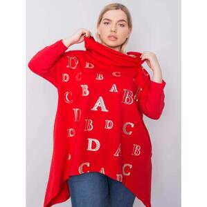 Dámska blúzka plus size AINA červená
