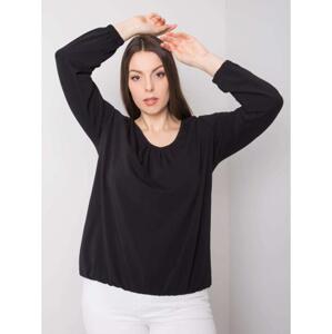 Dámska plus size blúzka s dlhým rukávom HAILEY black