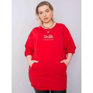 Dámska blúzka plus size MESSINA červená