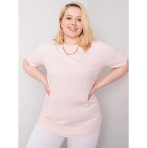 Dámska blúzka plus size STELLA svetlo ružová