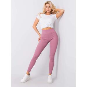 Dámske rebrované legíny Sanja pink